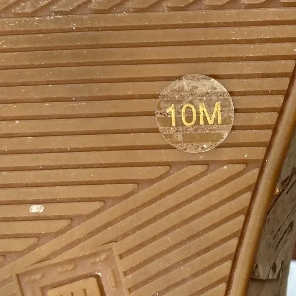 Alex Marie Issodore Lulu Zest Yellow Leather Wedge Heels Sandals 10M - Picture 10 of 11